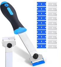 Razor Blade Scraper Tool with 20Pcs Extra Replacement Blades Long Handle Scraper