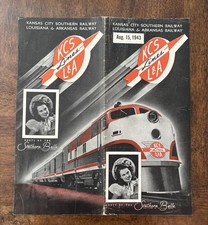 Kansas City Southern/L & A Ry Southern Belle Time Table No. 35  Aug. 15, 1943