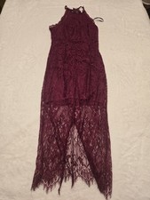 NWT Lulus Dark Lace Sheath Dress Size Small Party