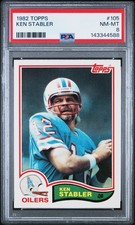 1982 TOPPS #105 KEN STABLER PSA 8