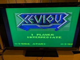 Atari 7800 Console With 16 Games Tested Defender  Space Invaders Xevious