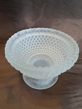 Replacement Base for Hobnail Fairy Lamp Light Frosted Satin White Glass Taiwan