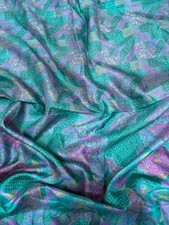 Vintage Silk Saree for Crafting, Sewing, Quilting, Upcycled Projects SS2469