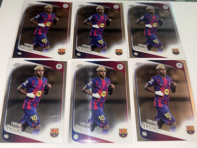 Topps Ucc Chrome Lamine Yamal FC Barcelona Ballon Dor Buy Back Kandidat 6x
