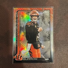 2025 Topps Chrome Joe Burrow ETCH REFRACTOR SSP Cincinnati Bengals