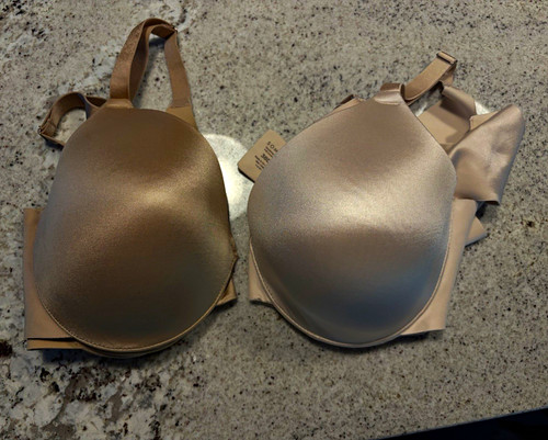 2 Soma Vanishing Back 38D Beige Underwire T-Shirt Bras Full Coverage Molded