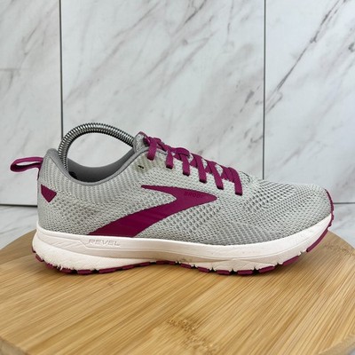 Brooks Revel 5 Womens Size 9 Grey Baton Rouge Running Sneakers Shoes 1203611B033