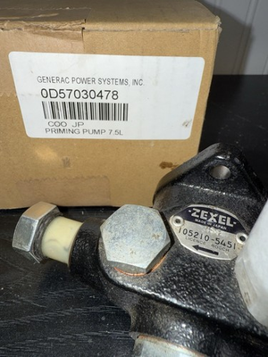 #ad #ad Genuine Generac 0D57030478 Priming Pump 7.5L OEM Diesel 4 parts REBUILD take off $451.00