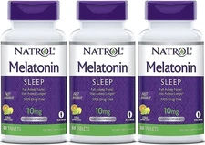Natrol Melatonin 10mg Fast Dissolve Citrus Punch 60ct 3-Pack