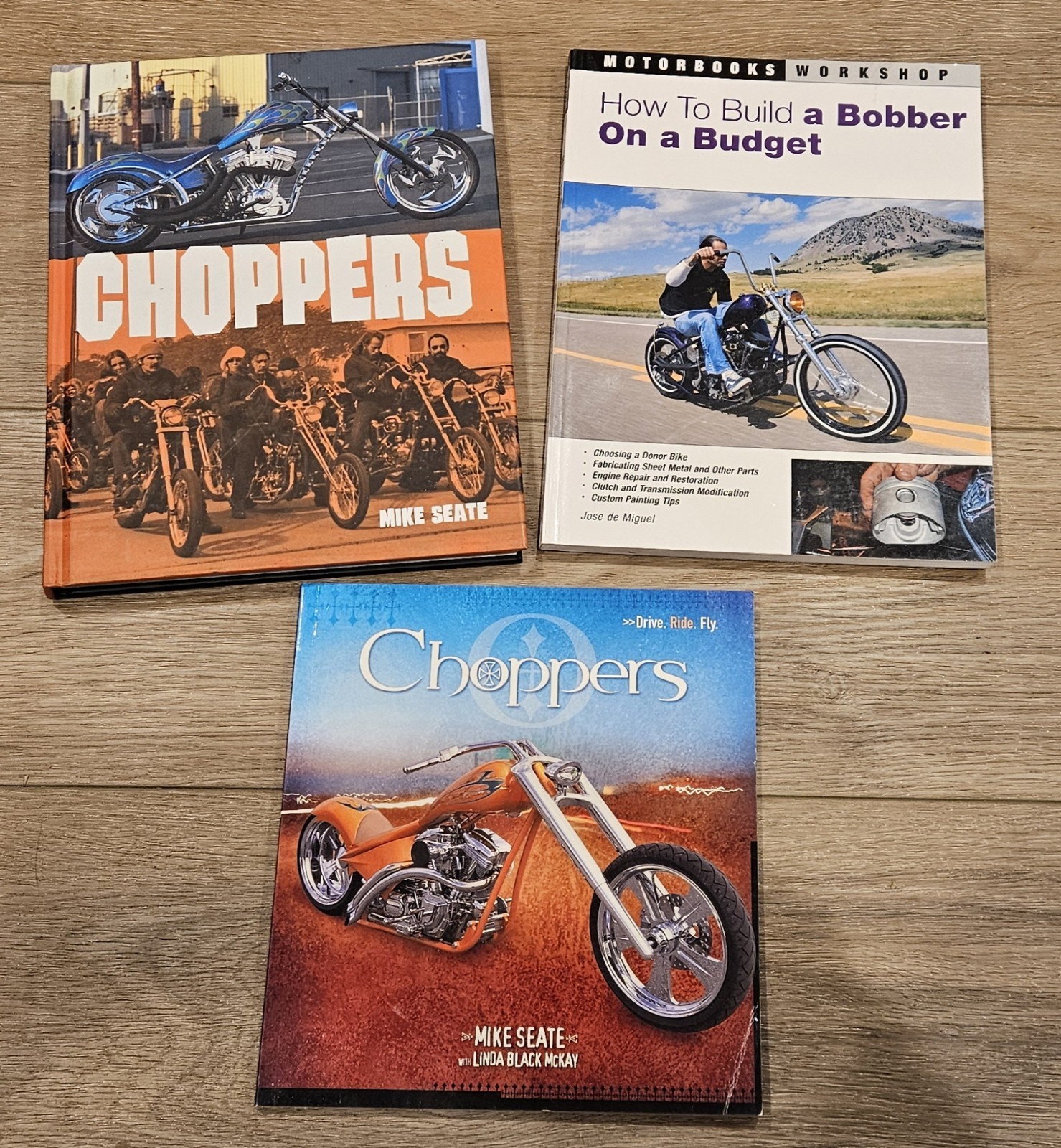 Motorcycle Book Lot Of 3 American Chopper, Classic Bobber, I