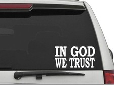 IN GOD WE TRUST Sticker Decal CW1351