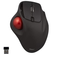 Digio2 Mouse Wireless Trackball 5 Button Optical Black