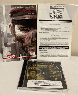 Wargame Construction Set III: Age of Rifles 1846-1905 DOS PC CD ROM