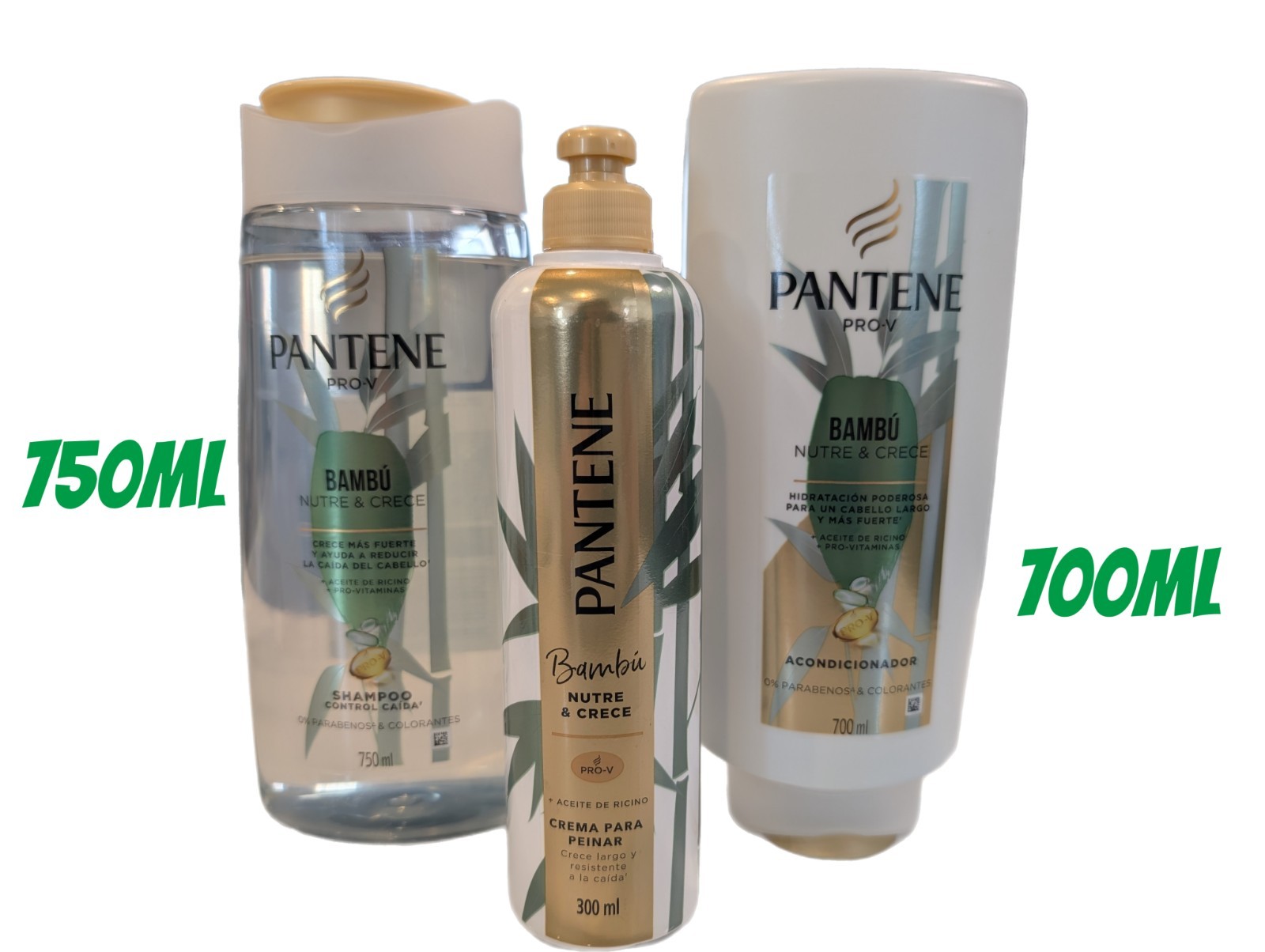 Pantene Bambu Shampoo Conditioner & Styling Cream Set