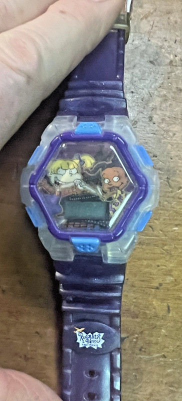 RUGRATS IN PARIS, THE MOVIE WATCH ~ NICE CONDITION BUT UNTESTED ~NEED BATTERIES