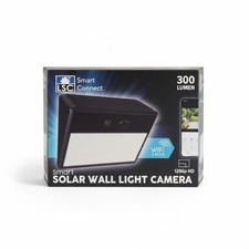 LSC Smart Solar Wall Light Camera WiFi Outdoor Security Light 1296p HD