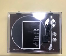 AKAI BT500 Bluetooth Belt Drive Turntable USB Phono Preamp w/Manual Works Japan