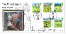1994 GOLF THE BRITISH OPEN TURNBERRY GREG NORMAN SIGNED COVER