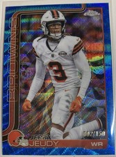 Topps 2025 Chrome Blue Refractor Jerry Jeudy #68 Cleveland Browns /150