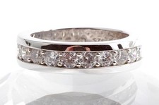 Halb Memory Kristall Ring 925 Sterlingsilber Gr. 54 *