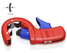 Knipex 90 23 01 BK DP50 Pipe Cutter For Plastic Drain Pipes 202mm (50mm Ø)