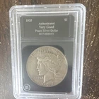 1935 Peace Silver Dollar Authenticated Very Good Circulated BA17-00040-013