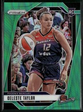 2024 Panini Prizm WNBA #48 Celeste Taylor Green Prizms