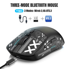 Popular T90 2.4G 3-Mode Silent Buttons Ergonomic Colorful RGB Backlit 650Mah Re