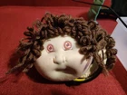 Vintagr 1984 Cabbage Patch Kids EAR MUFFS BROWN  CURLY HAIR