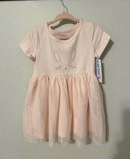 Carter's Bunny Tutu Short-Sleeve Dresss - Pink 2T