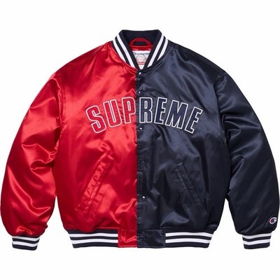 Supreme®/Champion® Satin Varsity Jacket Size Medium | eBay