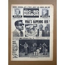 BEATLES RECORD MIRROR MAGAZINE MAY 4 1963 - BEATLES cover (No.1) + lots of news 