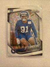 JT Tuimoloau RC 2025 Panini Prizm White Disco Prizm Rookie Card- #324 Colts