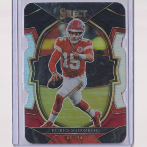 Patrick Mahomes 2022 Panini Select Concourse Black & Red Prizm Die-Cut #20 (EJ)