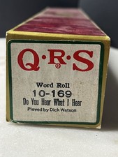 QRS Holiday Word DO YOU HEAR WHAT I HEAR Dick Watson 10-169 Player Piano Roll
