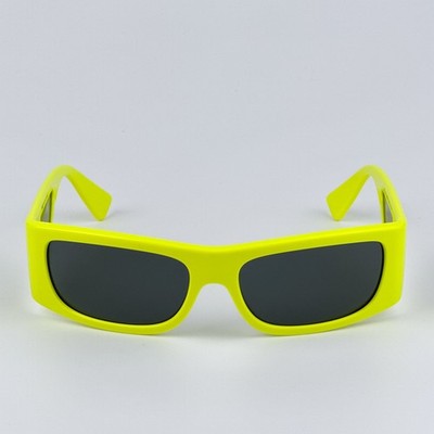 Versace Men Sunglasses Yellow Fluo Grey Rectangular VE4482 544987 BRAND NEW