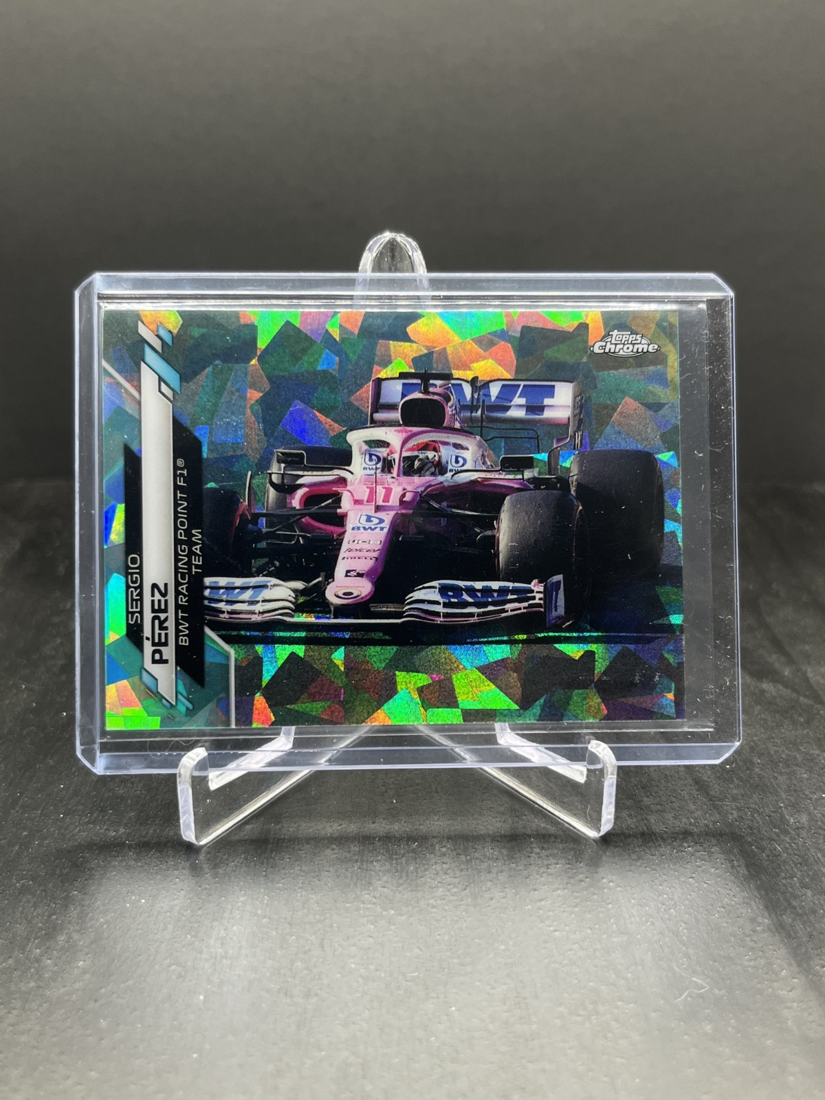 2020 Topps Chrome Sapphire Formula 1 F1 Sergio Perez Aqua 23/99 #33