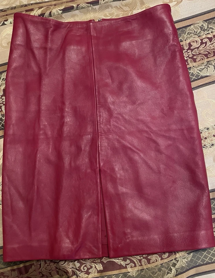 Falda lápiz de cuero genuino para mujer Arden talla B: 2 usada (perfecto estado) Foto 2 de 4
