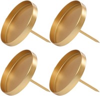 Adventskranz Kerzenhalter Gold 8,5Cm FüR Stumpenkerzen 4 StüCk Tischdeko