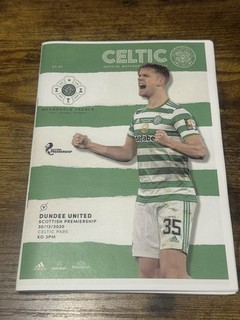 Celtic Dundee Utd 30 12 2020 Digital Print Only Football Programme COVID SEASON
