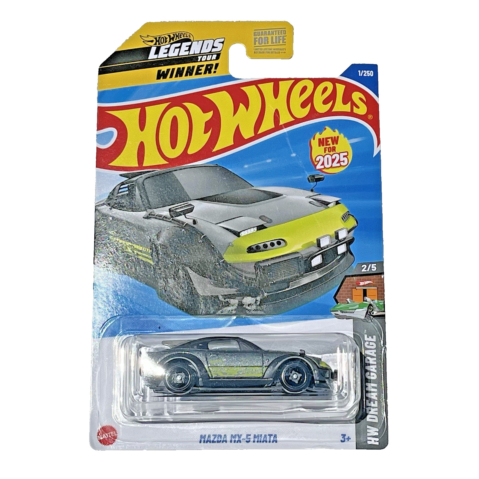 2025 Hot Wheels Mazda MX-5 Miata - #1/250 - HW Dream Garage 2/5 Gray
