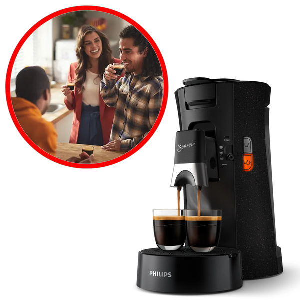 Philips Senseo CSA240/21 Select Kaffeepadmaschine - Intensiv, Schnell, Wirtsc...-image