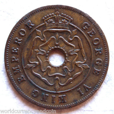 SOUTHERN RHODESIA 1 PENNY 1947/1951/1952 X 1 Pcs KING GEORGE VI