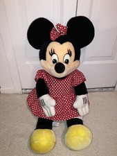Vintage DISNEYLAND MINNIE MOUSE Huge 30 inch Plush Stuffed WALT DISNEY WORLD