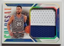 2018-19 Ben Simmons National Treasures GAME USED WORN SICK JUMBO PATCH #23/25!!!
