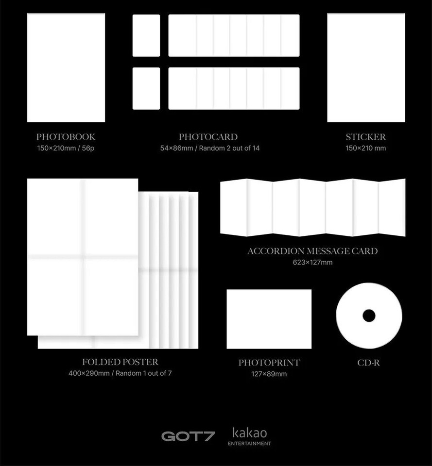 Das Kleine Böse Buch 2 Lösung GOT7 [WINTER HEPTAGON] Album 2 Ver SET/2 CD+2 Buch+6 Karte+2 Poster+2