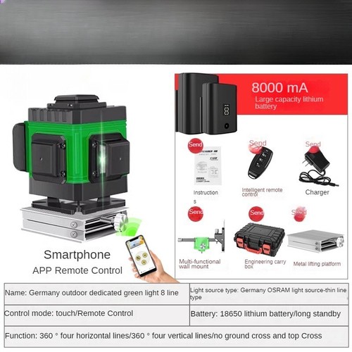 Huepar B21CG Cross Line 360 Degree Laser Level Green Light for Construction - Picture 13 of 21