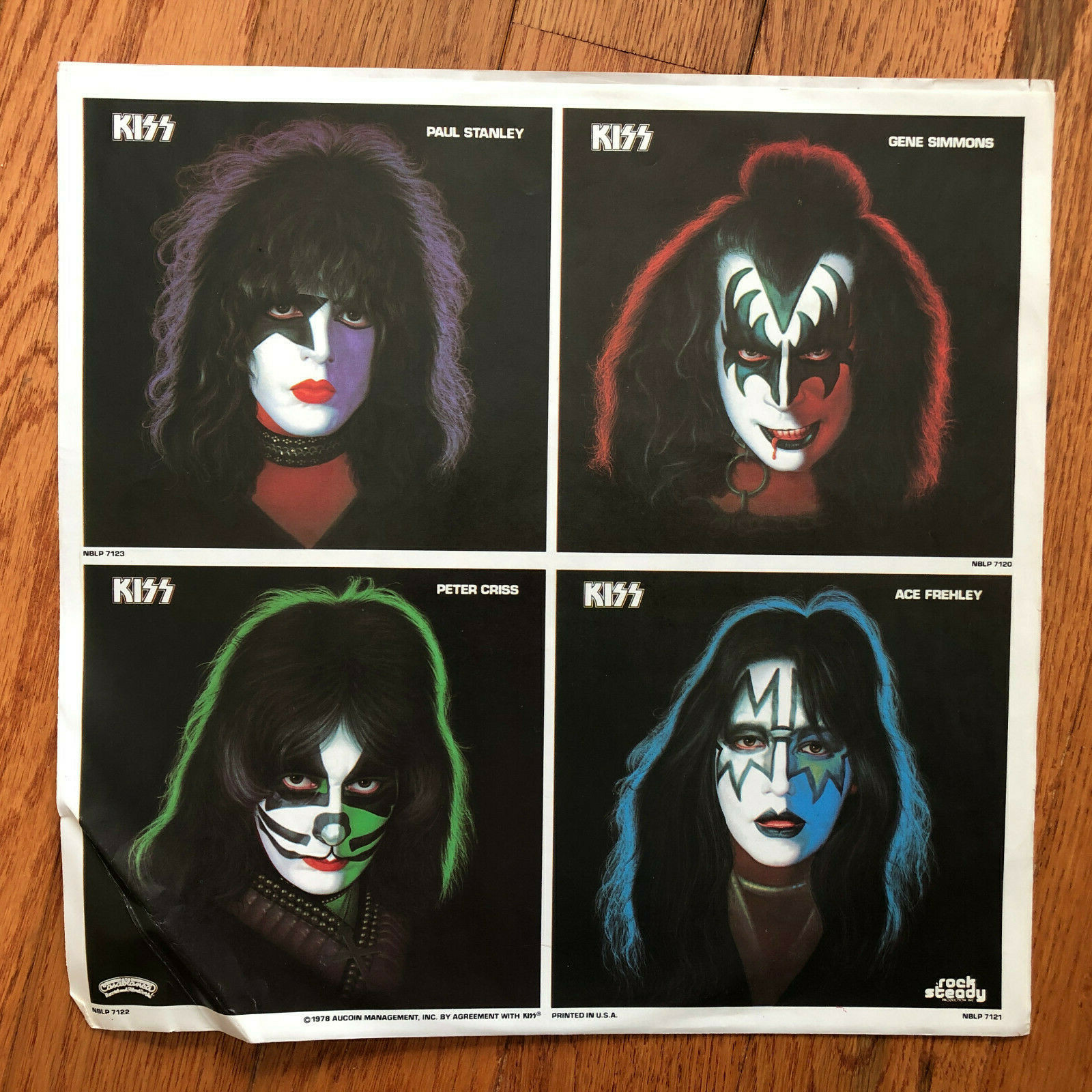 Paul Stanley Solo Self Titled LP Casablanca 1978 1st Press Sterling