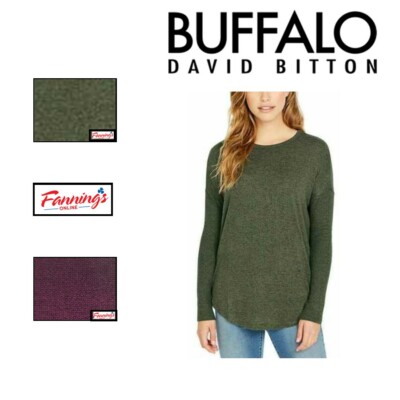 Buffalo David Bitton Women's Ribbed Sleeve Cozy Top |Long Sleeve| F21