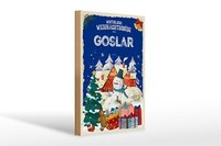 Holzschild WeihnachtsgrüßE Aus Goslar Geschenk Deko Schild 20X30 Cm